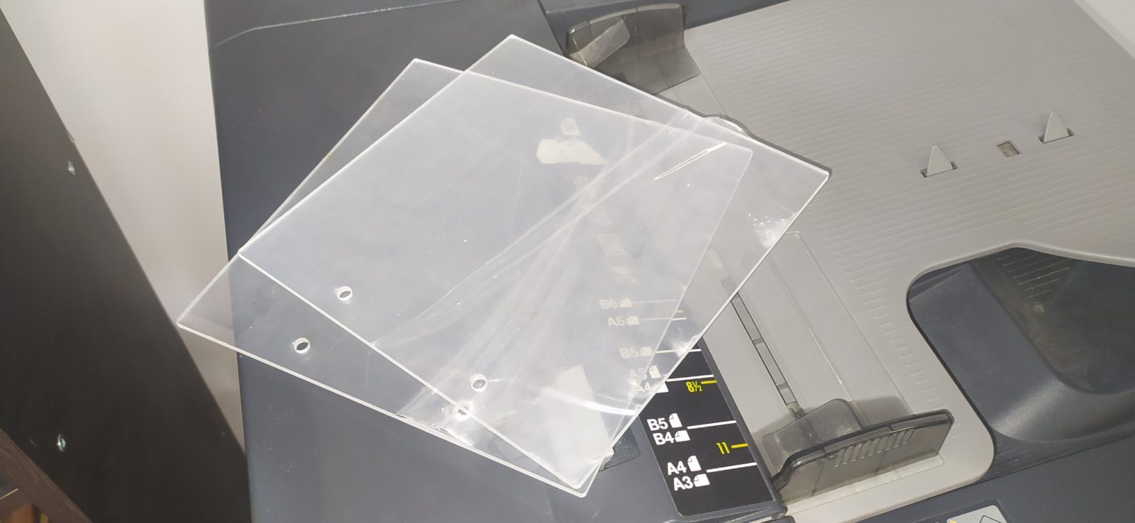 Обложки из оргстекла для книги пожеланий в защитной пленке