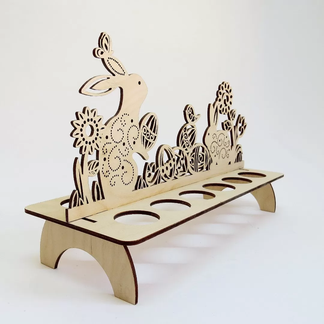 Подставка для яиц Пасхальные зайки