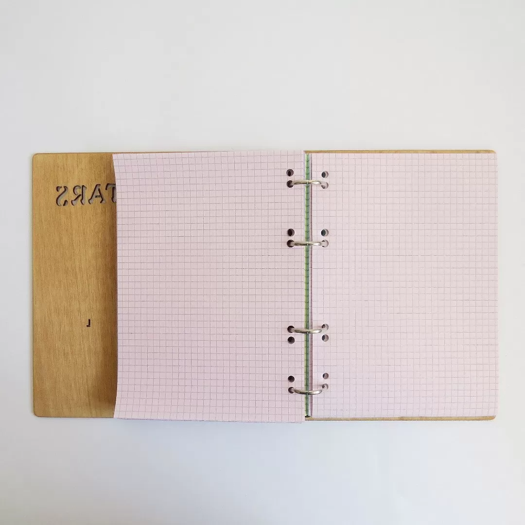 Деревянный блокнот с логотипом