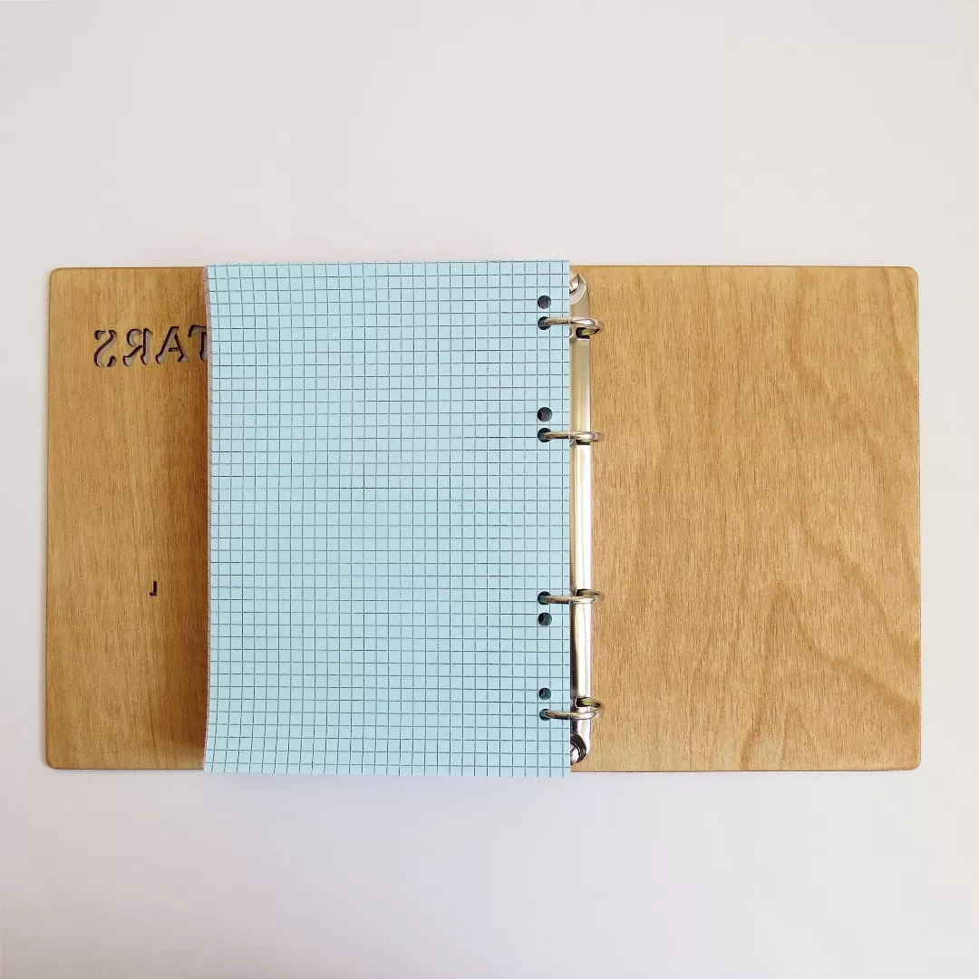 Деревянный блокнот с логотипом