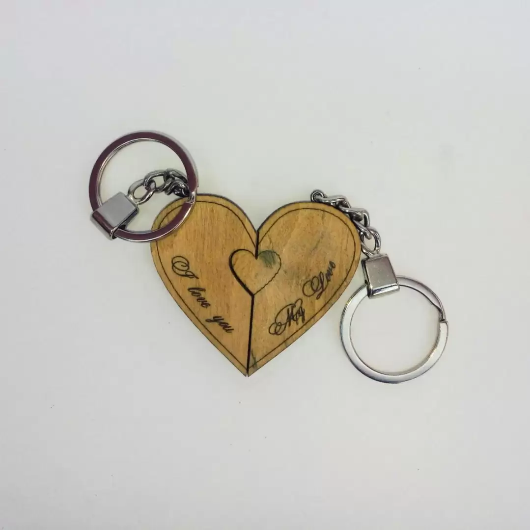 Именной брелок на свадьбу с гравировкой