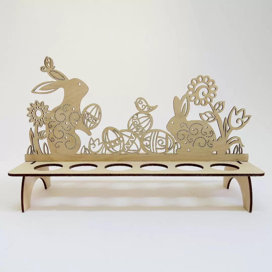 Подставка для яиц Пасхальные зайки