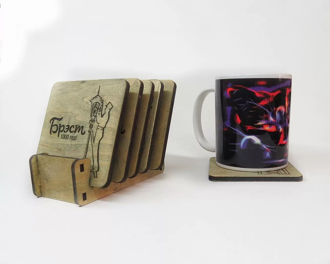 Подставки под кружку (набор, 6 предметов)