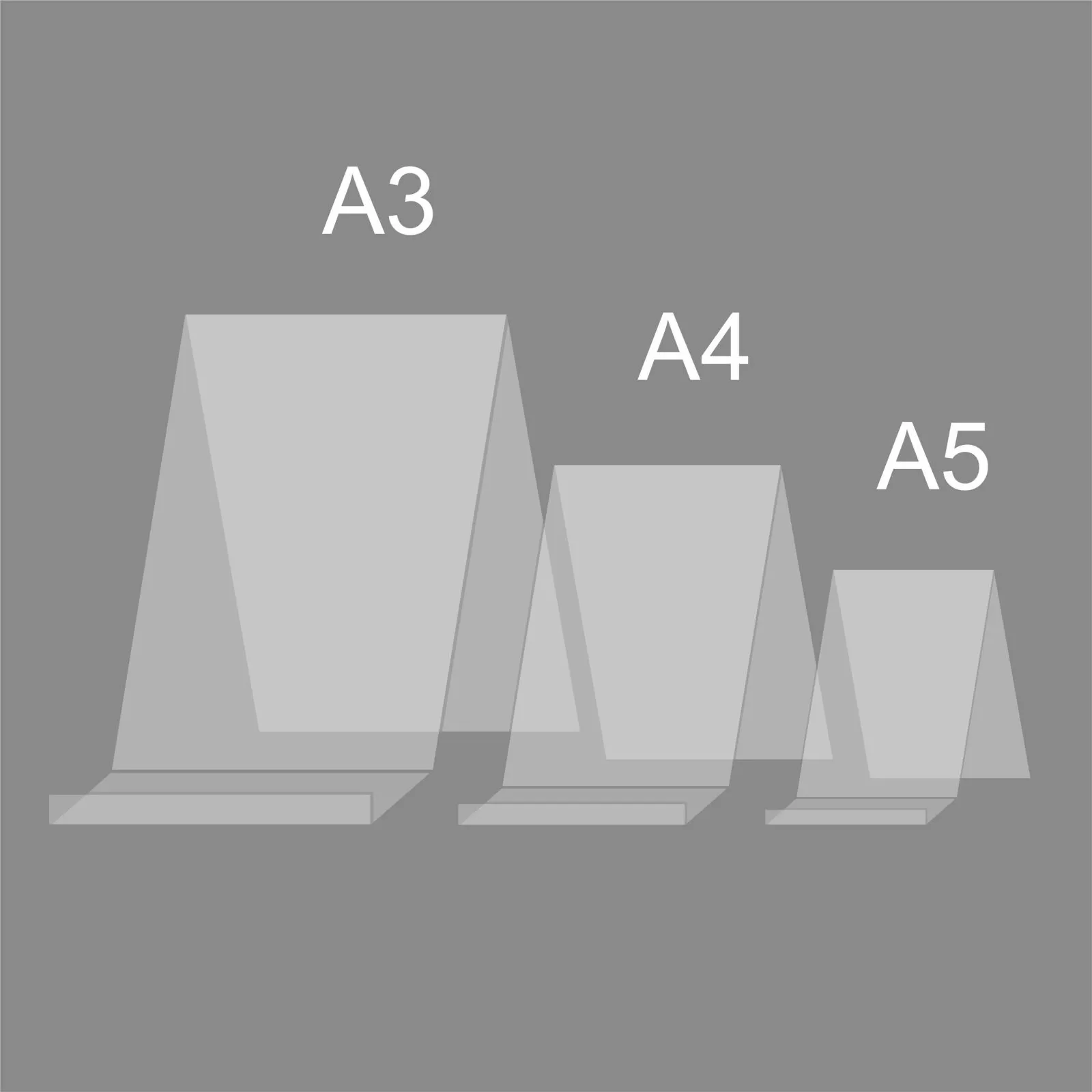 Подставка настольная из прозрачного оргстекла